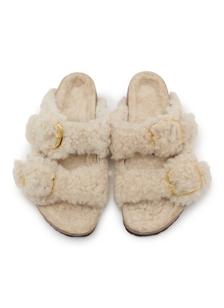 Detail View - Click To Enlarge - BIRKENSTOCK - Arizona Big Buckle Shearling Sandals
