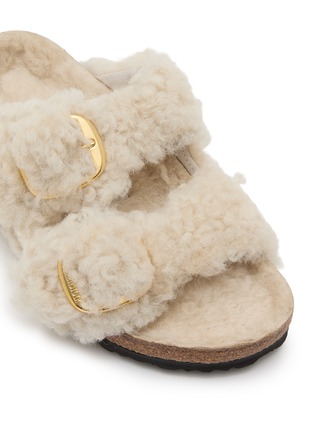 Detail View - Click To Enlarge - BIRKENSTOCK - Arizona Big Buckle Shearling Sandals