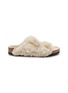 Main View - Click To Enlarge - BIRKENSTOCK - Arizona Big Buckle Shearling Sandals