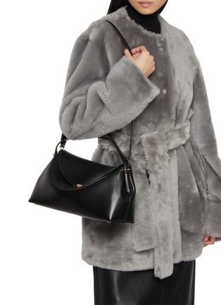 Figure View - Click To Enlarge - TOTEME - T-lock Top Handle Leather Shoulder Bag