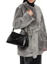 Figure View - Click To Enlarge - TOTEME - T-lock Top Handle Leather Shoulder Bag