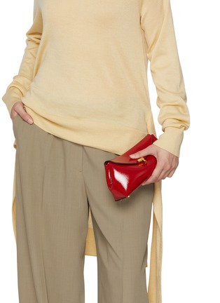 Figure View - Click To Enlarge - TOTEME - Mini T-Lock Leather Clutch Bag
