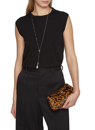 Figure View - Click To Enlarge - TOTEME - Mini T-lock Leather Clutch Bag
