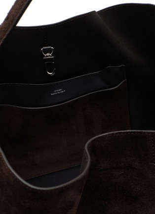 Detail View - Click To Enlarge - TOTEME - Suede Belted Suede Tote Bag