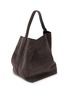 Detail View - Click To Enlarge - TOTEME - Belted Suede Bucket Tote Bag