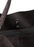 Detail View - Click To Enlarge - TOTEME - Belted Suede Bucket Tote Bag