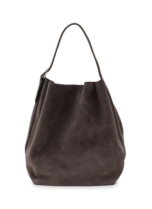 Main View - Click To Enlarge - TOTEME - Belted Suede Bucket Tote Bag