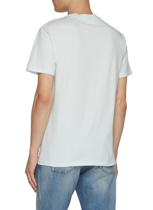 Back View - Click To Enlarge - MAISON LABICHE - Frog Embroidery Cotton T-Shirt
