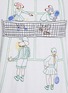 - MAISON LABICHE - Tennis Game Embroidery Cotton T-Shirt
