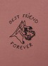  - MAISON LABICHE - Best Friend Forever Dog Embroidery Cotton T-Shirt