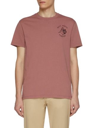 Main View - Click To Enlarge - MAISON LABICHE - Best Friend Forever Dog Embroidery Cotton T-Shirt