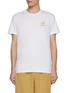 Main View - Click To Enlarge - MAISON LABICHE - Croissant Embroidery Cotton T-Shirt