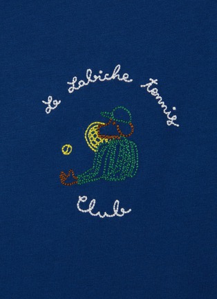  - MAISON LABICHE - Tennis Club Embroidery Cotton T-Shirt