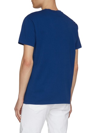 Back View - Click To Enlarge - MAISON LABICHE - Tennis Club Embroidery Cotton T-Shirt