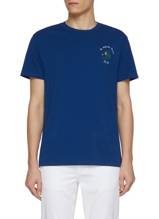 Main View - Click To Enlarge - MAISON LABICHE - Tennis Club Embroidery Cotton T-Shirt