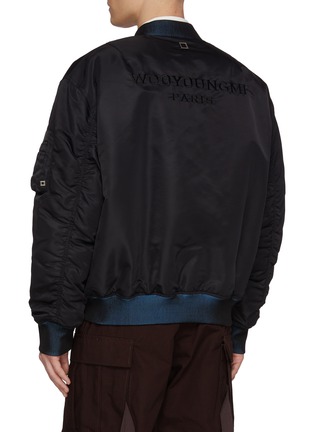 Back View - Click To Enlarge - WOOYOUNGMI - Re-Dyed Elastication Bomber Jacket