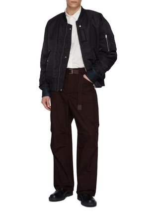 Figure View - Click To Enlarge - WOOYOUNGMI - Re-Dyed Elastication Bomber Jacket