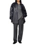Figure View - Click To Enlarge - SONIA CARRASCO - Long Sleeve Tailored Pinstripe Wool Top