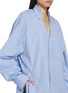  - SONIA CARRASCO - Oversized Cut Collar Cotton Poplin Shirt
