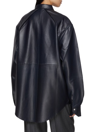 Back View - Click To Enlarge - SONIA CARRASCO - Zipped Leather Shirt