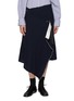 Main View - Click To Enlarge - SONIA CARRASCO - Asymmetrical Retal Wool Knit Skirt