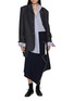 Figure View - Click To Enlarge - SONIA CARRASCO - Relaxed Fit Pinstripe Wool Blazer