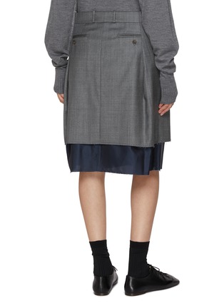 Back View - Click To Enlarge - SONIA CARRASCO - Pleated Wool Skirt