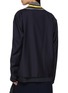 Back View - Click To Enlarge - SONIA CARRASCO - Long Sleeve Knitted Collar Wool Cashmere Top
