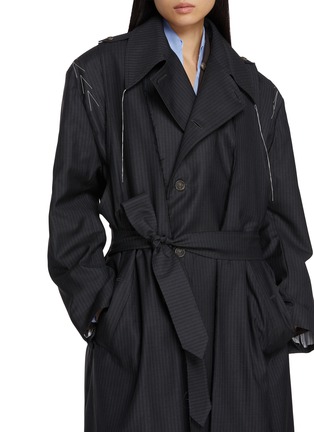  - SONIA CARRASCO - Deconstructed Wool Trench Coat