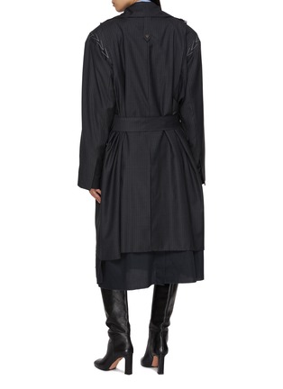 Back View - Click To Enlarge - SONIA CARRASCO - Deconstructed Wool Trench Coat