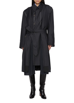 Main View - Click To Enlarge - SONIA CARRASCO - Deconstructed Wool Trench Coat