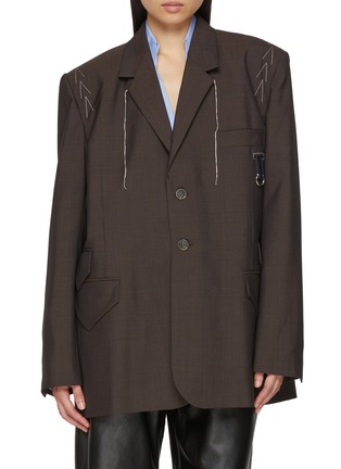 Main View - Click To Enlarge - SONIA CARRASCO - Fundamental Wool Blazer