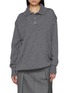 Main View - Click To Enlarge - SONIA CARRASCO - Knit Double Collar V-Neck Wool Sweater