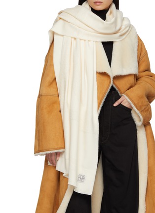 Figure View - Click To Enlarge - TOTEME - Monogram Twill Scarf