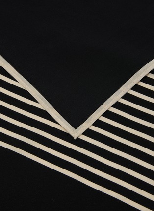 Detail View - Click To Enlarge - TOTEME - Monogram Silk Scarf