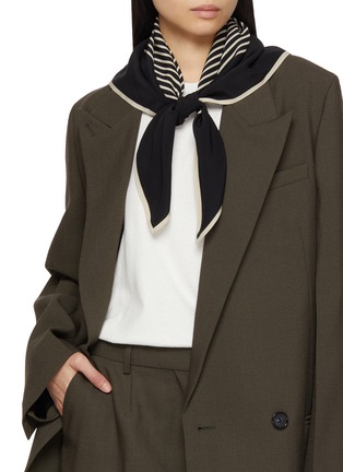 Figure View - Click To Enlarge - TOTEME - Monogram Silk Scarf
