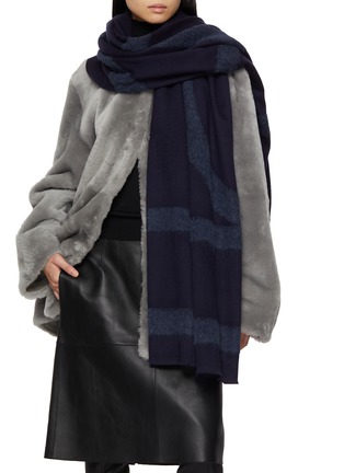 Figure View - Click To Enlarge - TOTEME - Monogram Twill Scarf