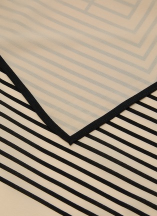 Detail View - Click To Enlarge - TOTEME - Monogram Silk Scarf