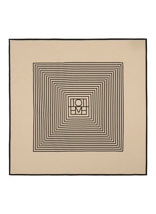 Main View - Click To Enlarge - TOTEME - Monogram Silk Scarf