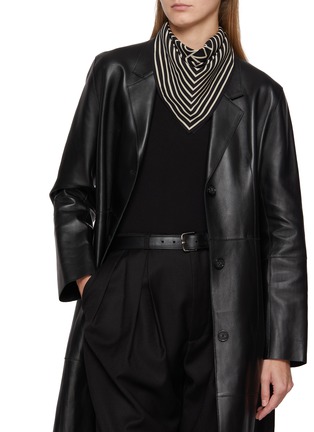 Figure View - Click To Enlarge - TOTEME - Monogram Silk Scarf