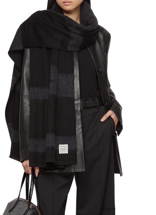 Figure View - Click To Enlarge - TOTEME - Monogram Twill Scarf