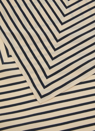 Detail View - Click To Enlarge - TOTEME - Signature Monogram Silk Square Scarf