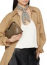 Figure View - Click To Enlarge - TOTEME - Signature Monogram Silk Square Scarf