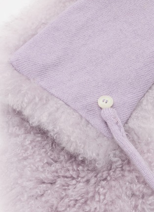 Detail View - Click To Enlarge - YVES SALOMON - Col Shearling Scarf