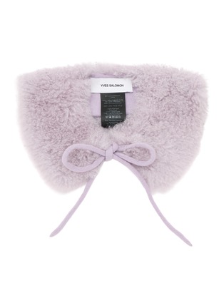 Main View - Click To Enlarge - YVES SALOMON - Col Shearling Scarf