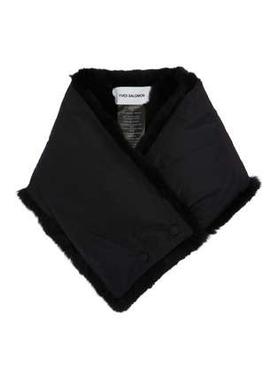 Main View - Click To Enlarge - YVES SALOMON - Echarpe Feather Technical Fabric Scarf