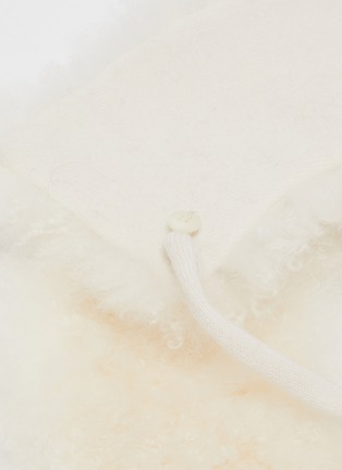 Detail View - Click To Enlarge - YVES SALOMON - Col Shearling Scarf