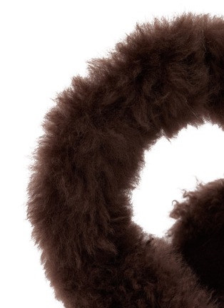 Detail View - Click To Enlarge - YVES SALOMON - Cashmere Shearling Earmuffs