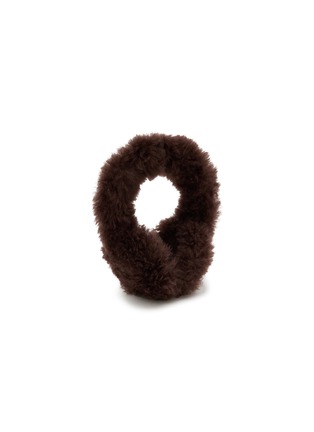 Figure View - Click To Enlarge - YVES SALOMON - Cashmere Shearling Earmuffs