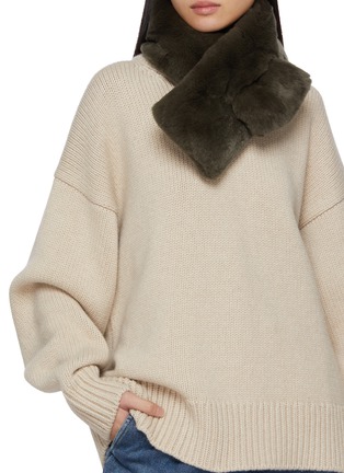 Figure View - Click To Enlarge - YVES SALOMON - Rex Rabbit Fur Scarf